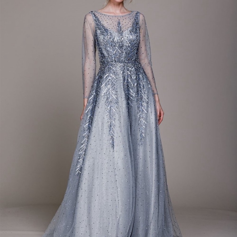 Gray/blue Sparkly Dress